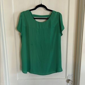 LOFT Vibrant Green Blouse